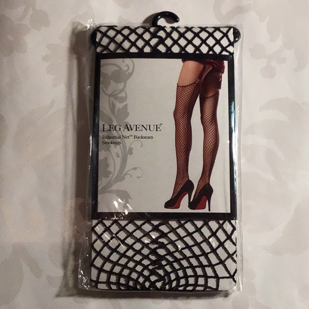 Leg Avenue: Industrial Net Backseam Thigh Hi